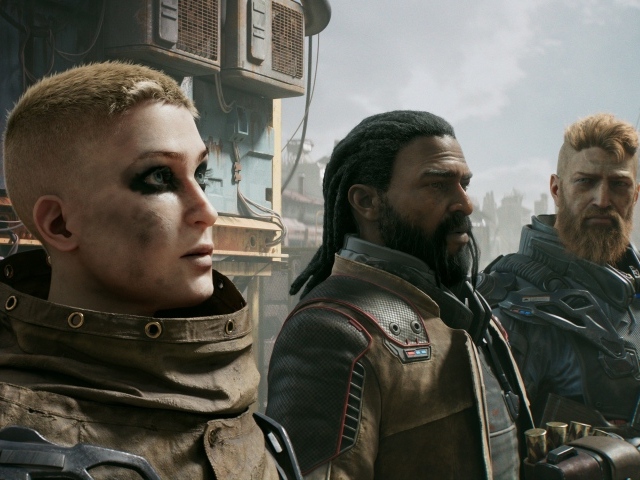 Солдаты из компьютерной игры Outriders