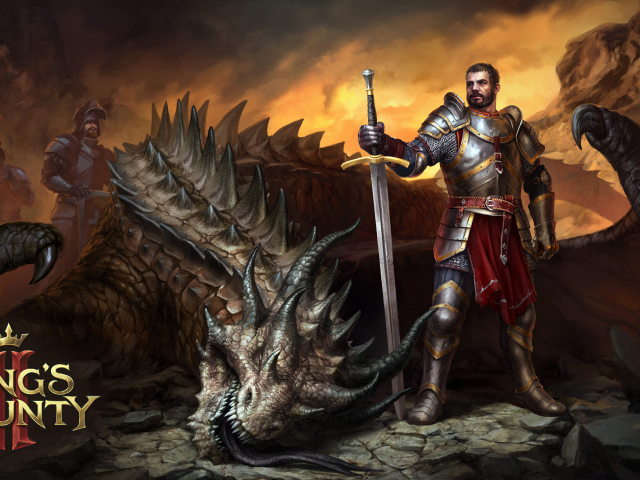 Воин с драконом компьютерная игра King’s Bounty II