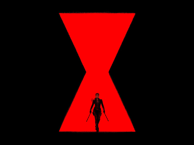 Постер фильма Чёрная вдова на черном фоне, 2020