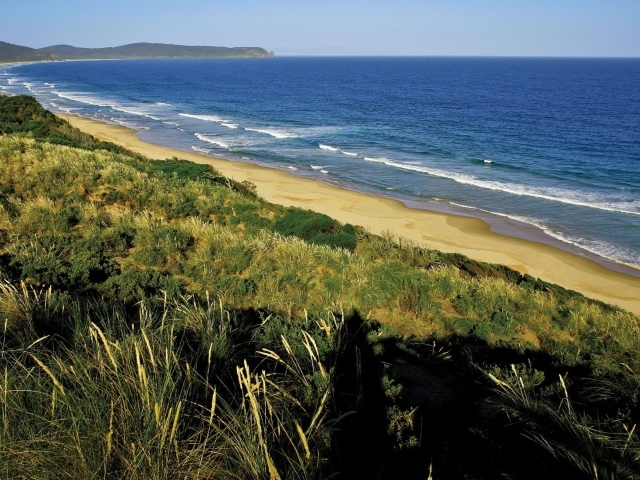 Вид на морское побережье 