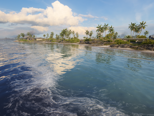 Белые волны в океане на тропическом пляже