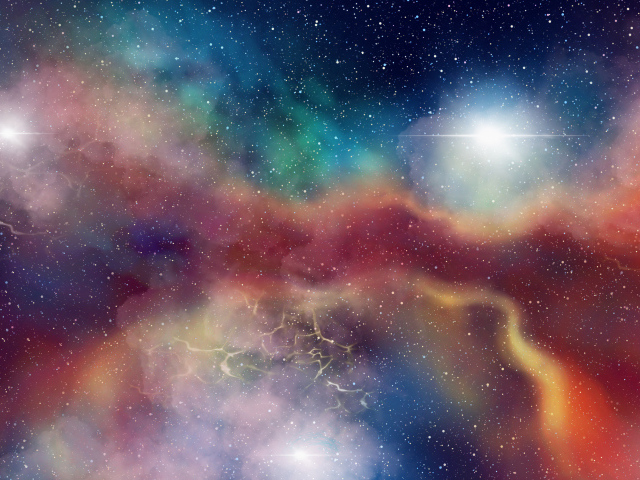 Красивое звездное небо и млечный путь в космосе 