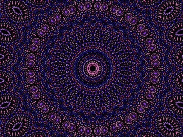 Красивый фиолетовый рисунок мандала