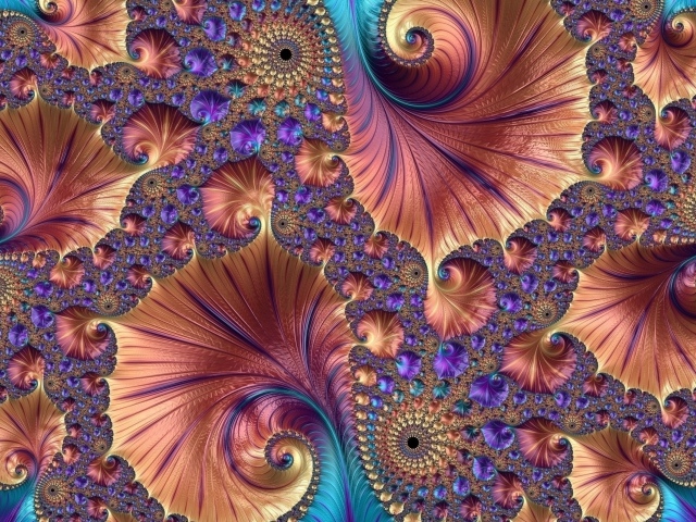 Красивый необычный абстрактный морской рисунок