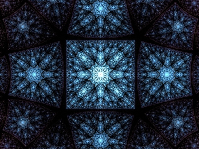 Синий градиентный рисунок 