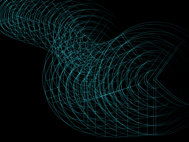 Неоновая голубая сетка на черном фоне 