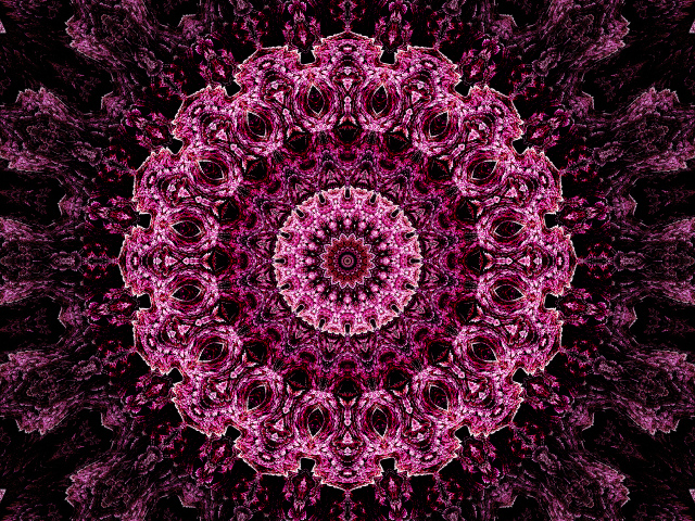 Необычный абстрактный розовый рисунок