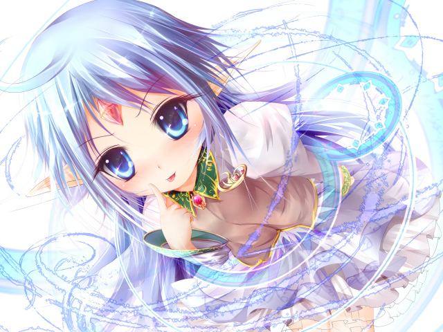 Голубоглазая красивая девушка аниме Rance