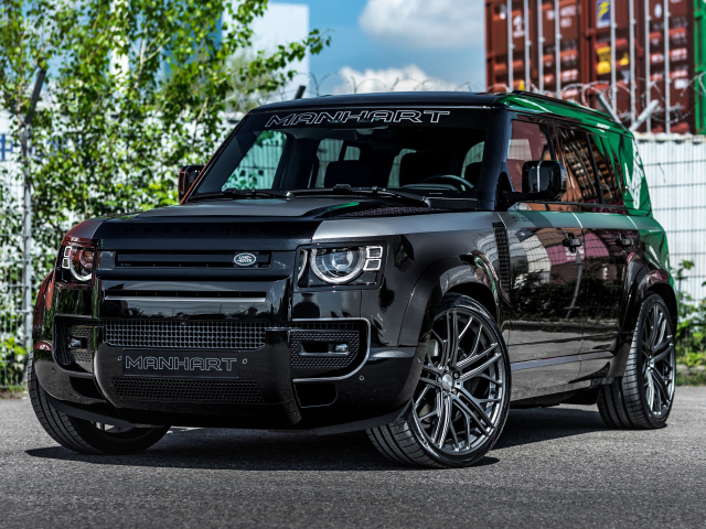 Черный внедорожник Manhart Defender DP500, 2021  года