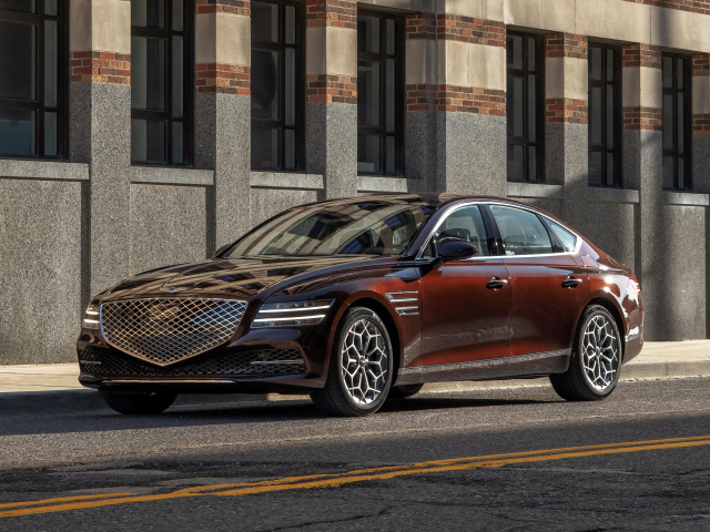 Дорогой автомобиль Genesis G80, 2021 года в городе