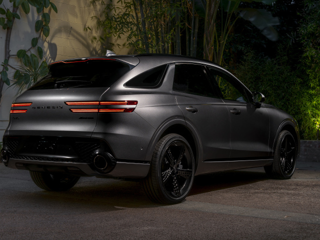 Кроссовер Genesis GV70 3.5T AWD, 2022 года вид сзади