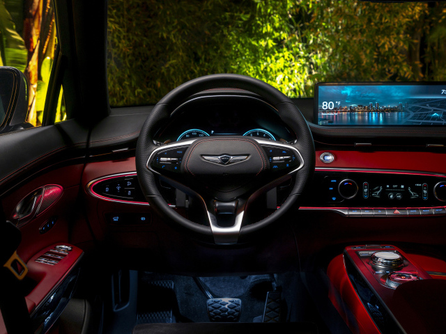 Салон автомобиля Genesis GV70 3.5T AWD, 2022 года
