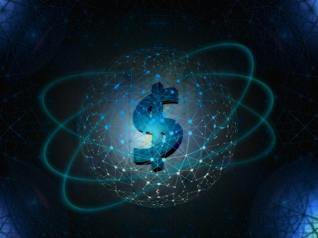 Значок доллара и всемирная паутина 