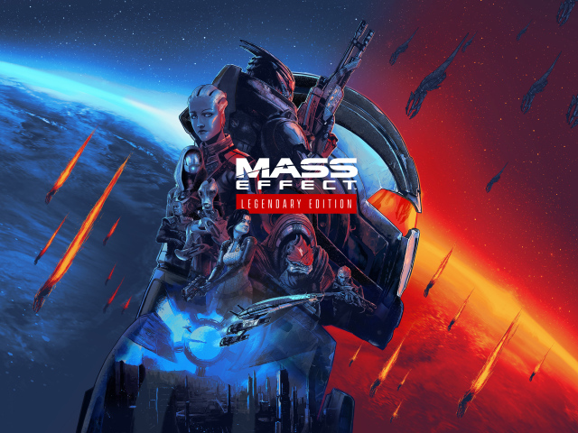 Постер новой компьютерной игры Mass Effect: Legendary Edition, 2021