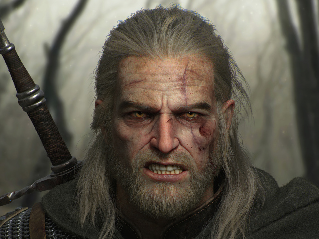 Воин из игры Geralt Of Rivia The Witcher 3