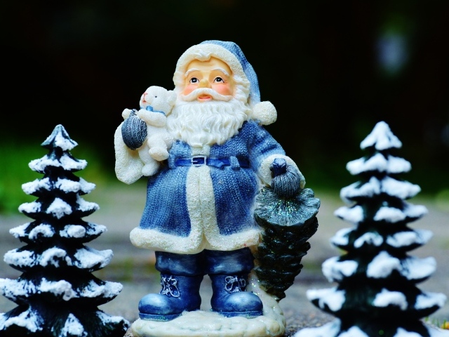 Статуэтка Дед Мороз и елки на новый год