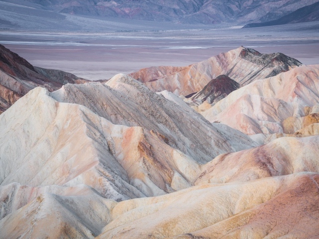 Пустыня долина смерти в Калифорнии, США