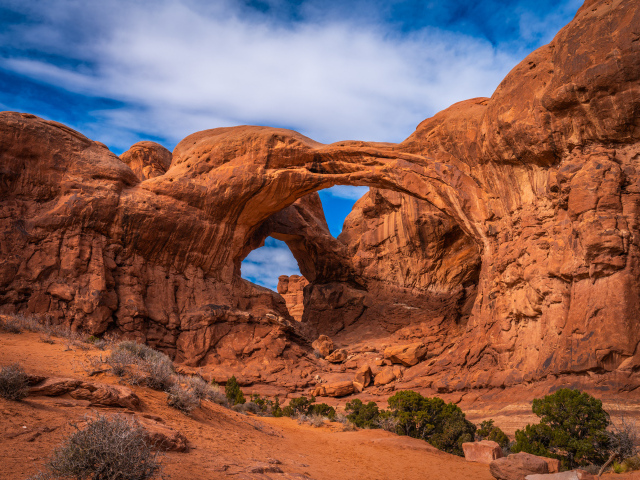 Каменные арки в Национальном парке Каньонлендс, США 