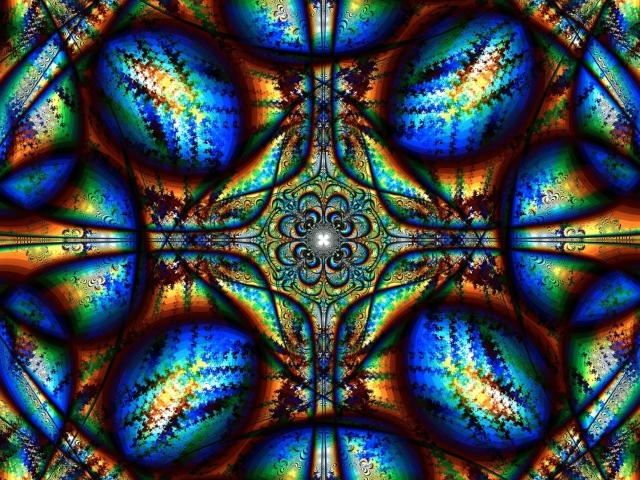 Красивый абстрактный  рисунок с калейдоскопа 