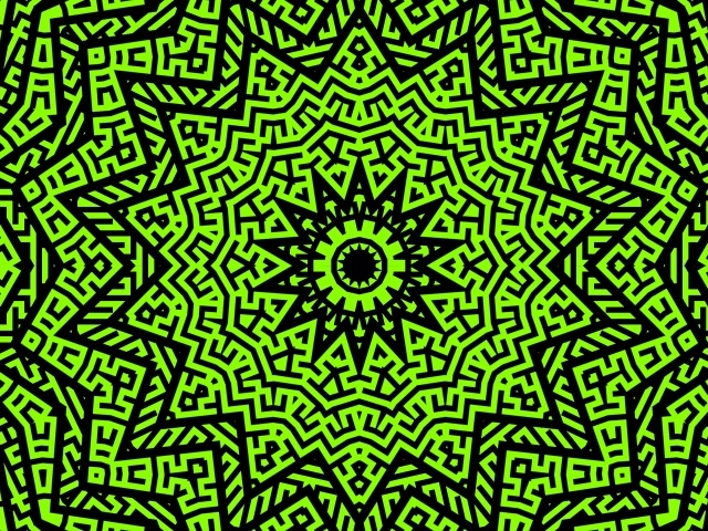 Необычный абстрактный рисунок мандала 