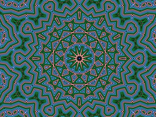 Необычный фрактальный узор 