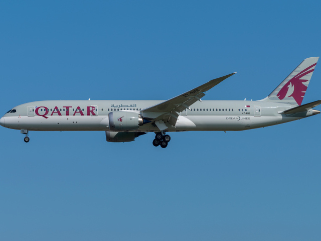 Пассажирский Boeing 787-9 авиакомпании Qatar Airways