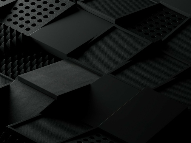 Абстрактные черные квадраты