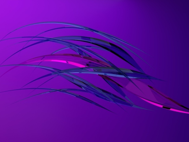 Синие и сиреневые волны на фиолетовом фоне