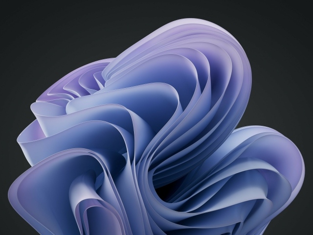 Голубые волны на черном фоне 3д