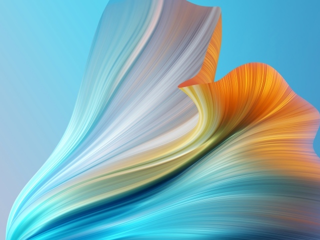 Градиентный рисунок на голубом фоне