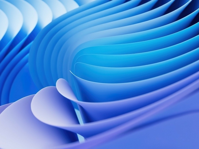 Много голубых волн крупным планом