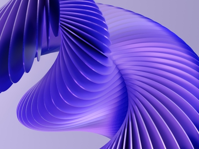 Фиолетовая волнистая спираль на сером фоне