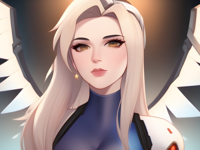 Девушка аниме с белыми волосами