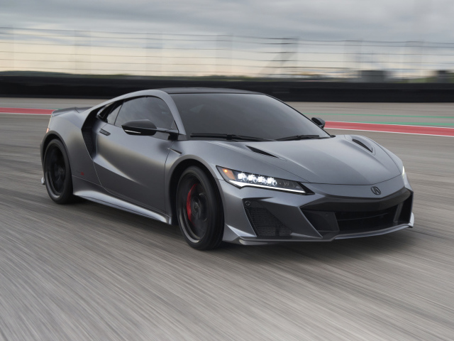 Автомобиль Acura NSX Type S, 2023 года на гонках