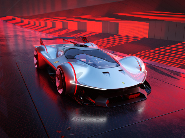 Подготовка к гонкам автомобиля Ferrari Vision Gran Turismo