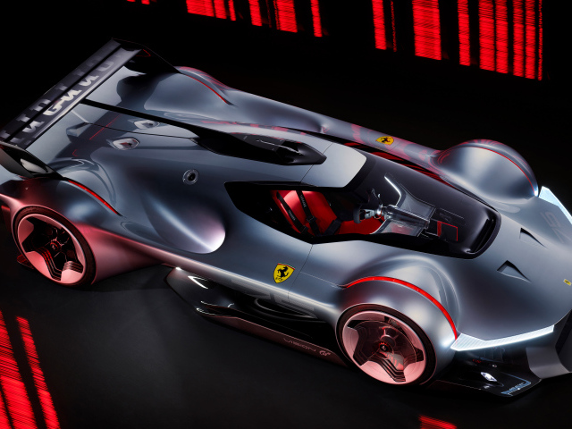 Спорткар Ferrari Vision Gran Turismo  вид сверху