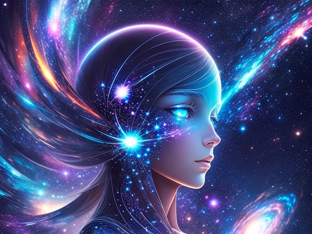 Фантастическая космическая девушка