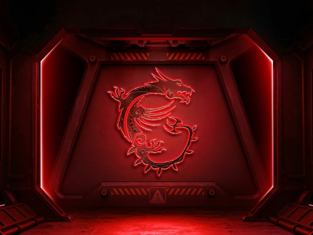 Дракон нарисован на красной железной двери