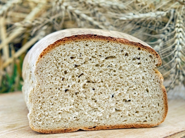 Вкусный ароматный свежий хлеб вблизи