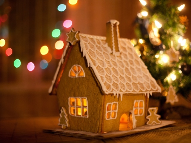 Сладкий пряничный домик на Рождество