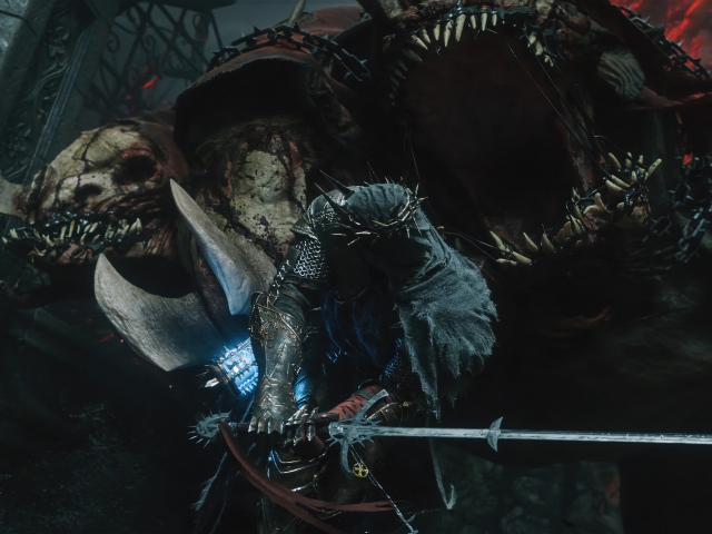 Битва с монстром компьютерная игра The Lords of the Fallen