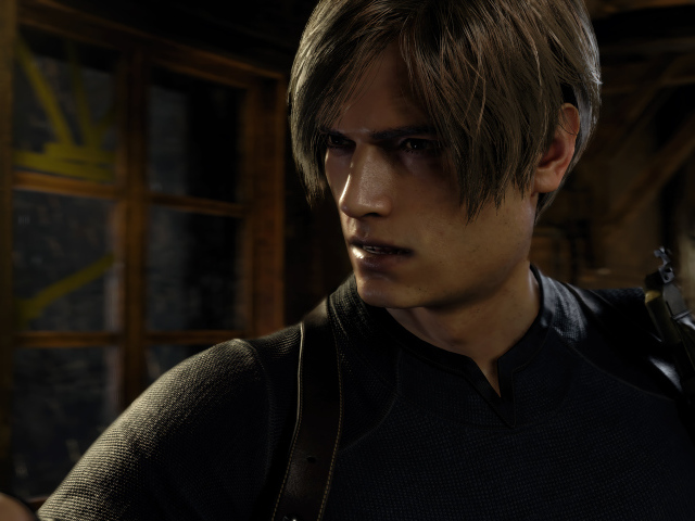 Леон персонаж компьютерной игры Resident Evil 4 remake