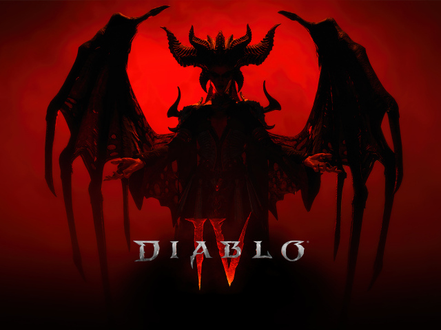 Постер новой компьютерной игры Diablo IV, 2023