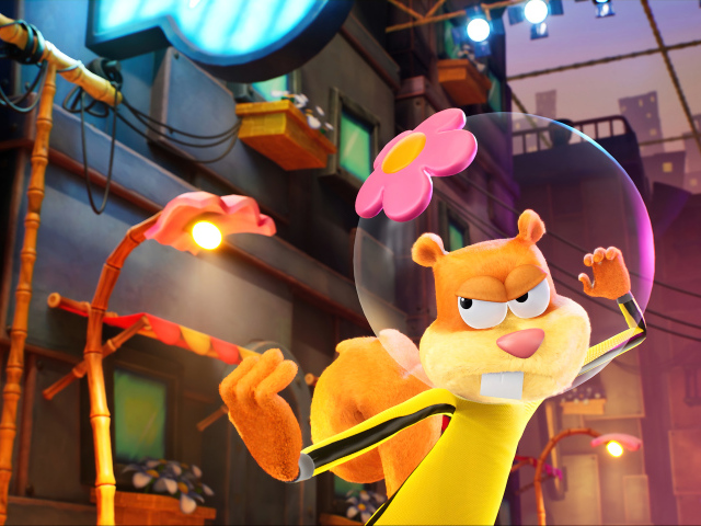 Белка Сэнди компьютерная игра SpongeBob SquarePants: The Cosmic Shake