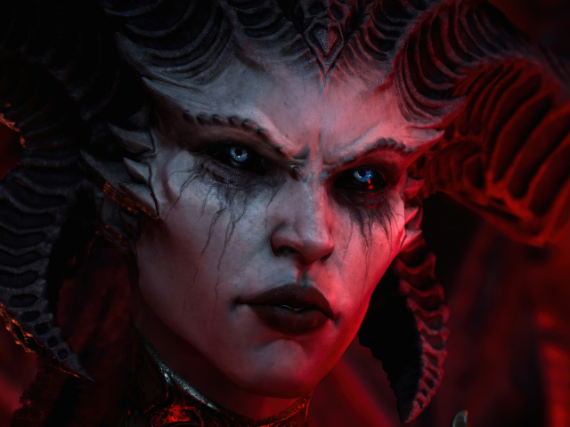 Женщина монстр из компьютерной игры Diablo IV