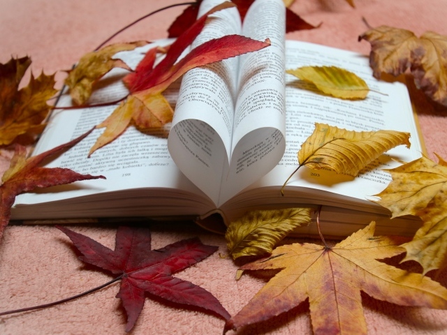 Книга о любви с опавшими листьями