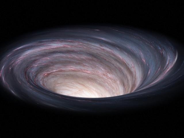 Большая чёрная дыра в космосе