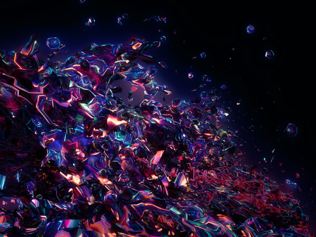 Абстрактная разноцветная лава