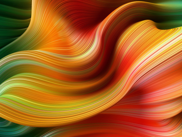 Яркие красочные абстрактные волны