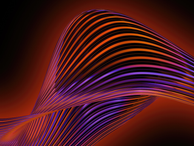 Красочные волновые 3д линии на коричневом фоне